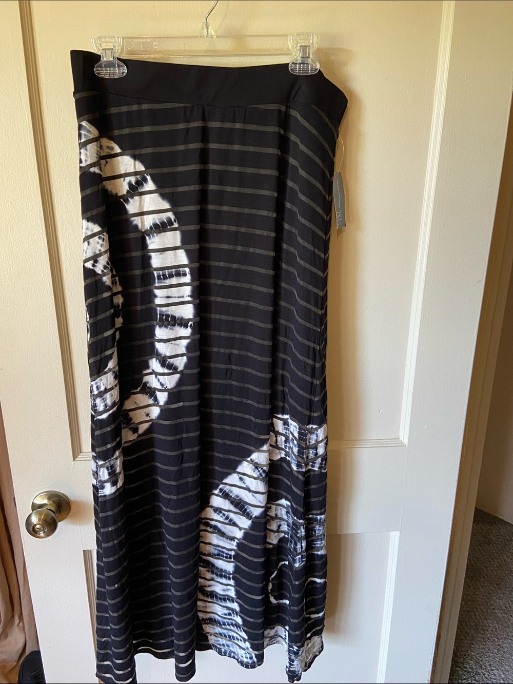 INC International Concepts Black and White Maxi Skirt